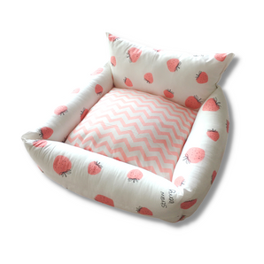 Handmade Pet Sofa Bed | Strawberry